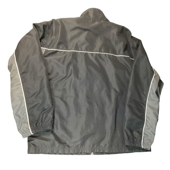 Vintage Reebok Windbreaker Sweat Suit Size Large 90's Black and Gray Polyester - Picture 9 of 15